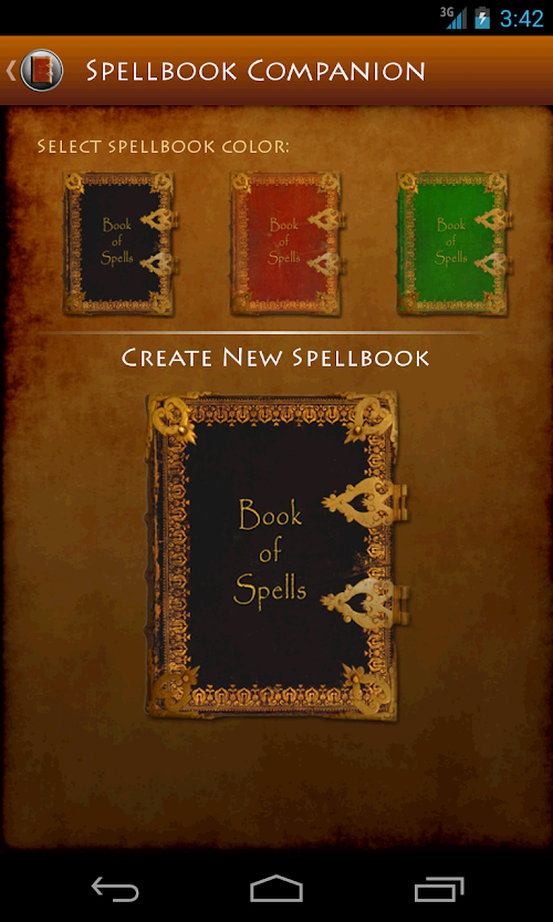 Android application Spellbook Companion screenshort