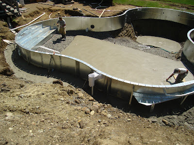 Lagoon in-ground pool installation Newburyport MA