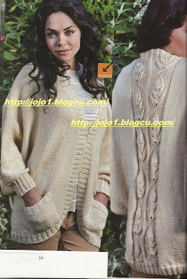 sırtı desenli hırka anlatımı