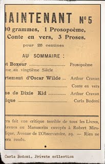 Carla Bodoni en Maintenant, n.4, París marzo-abril 1914. Editada por Arthur Cravan. Pulsar para ver la imagen completa