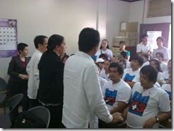 Defense lawyers in consultation with Morong health workers