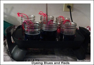 Dyeing blues and reds