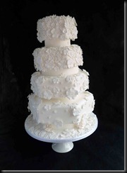 4-tier-White-Flowers-Hexagon-Wedding-Cake