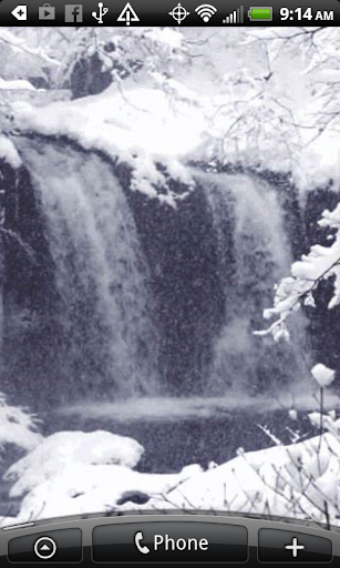 Winter Waterfall LiveWallpaper