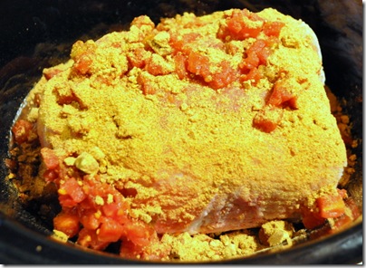 Crock Pot Pork Fajitas in the crock pot