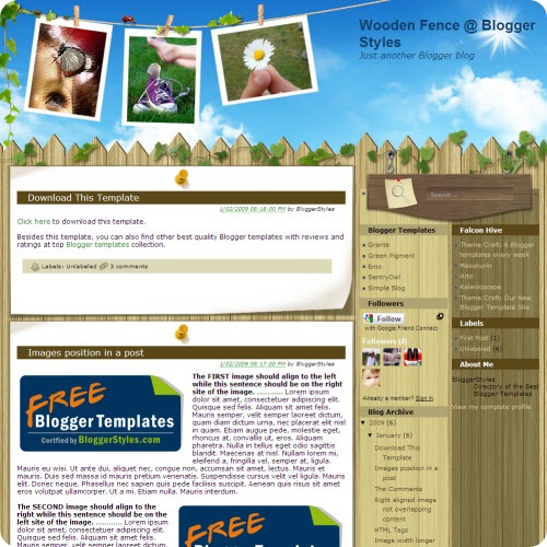 wooden-fence-blogger-template
