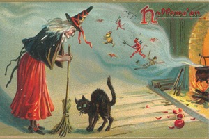 WitchCatPostcard