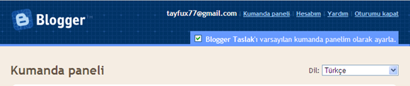 blogger taslak