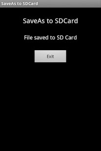 Free SaveAs to SDCard (Free) APK for Android