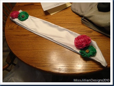 First Stages of Bachelorette Sash
