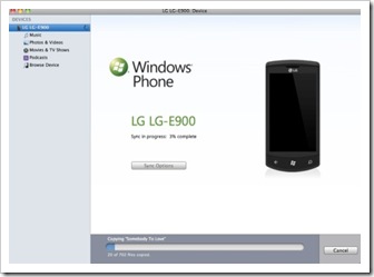 Windows Phone Connector的使用介面還蠻像iTunes