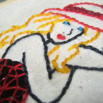 Embroidered Pin-up girl for Kristy
