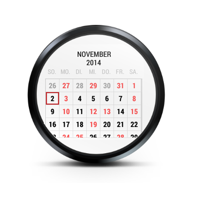 android wear calendar