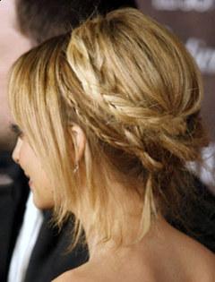 Nicole Ritchie simple boho braided back to school hairstyle