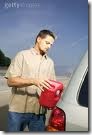 pouring gas