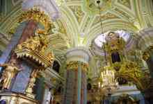 The interior of the Cathedral of SS Peter and Paul, St Petersburg, Russia