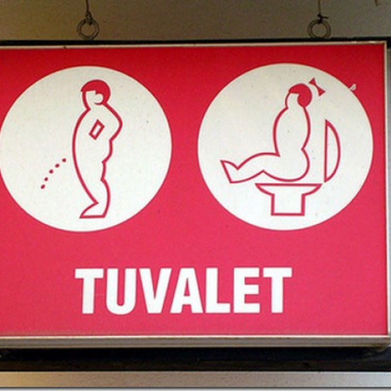 Funny toilet signs around the world
