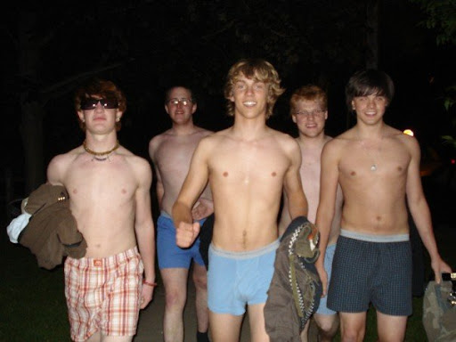 boys skinny dipping photo