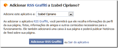 Adicionar RSS Graffiti