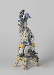 Man astride a Barrel