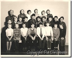 4. kl. Tårs skole 1965