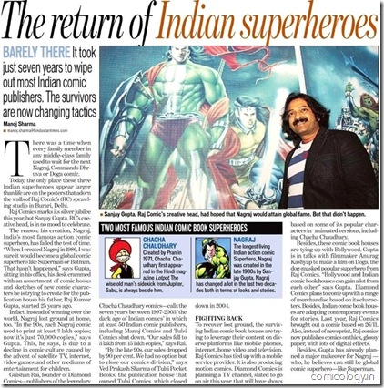 The Return of Indian Superheroes - Hindustan Times 02152009