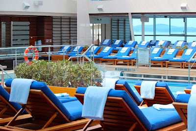 The Solarium Pool aboard Celebrity Solstice. 
