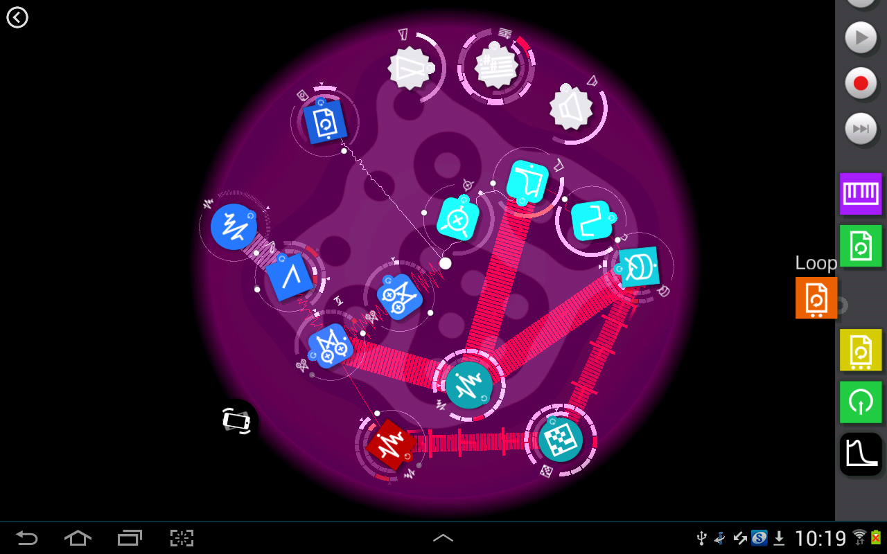 Reactable mobile - screenshot