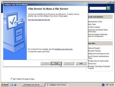 File Server merupakan sebuah komputer yang terdapat dalam sebuah jaringan yang menjadi das Konfigurasi File Server di Windows 2003 Server