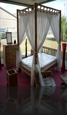 Chambre à coucher en bambou