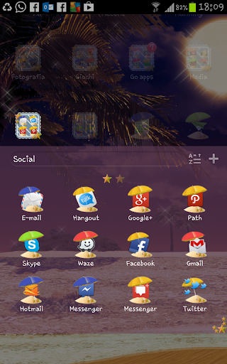 Summer Time Go Launcher Theme