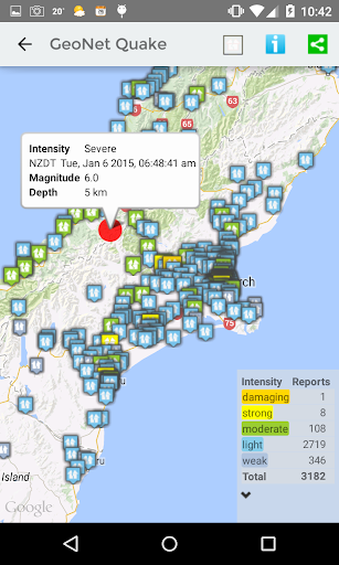 【免費新聞App】GeoNet Quake-APP點子