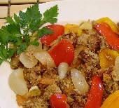 Spicy Sausage with pepper