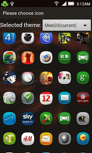 MeeGo Launcher Theme v2.0 apk