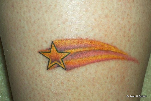 shooting stars tattoo. shooting stars tattoo.