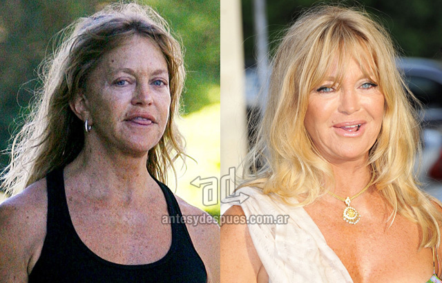 Goldie Hawn sin maquillaje