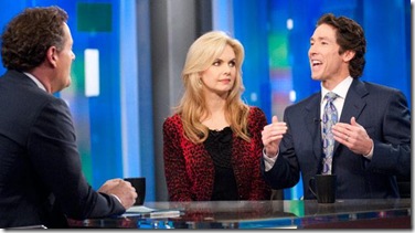 Joel Osteen and wife with Piers Morgan