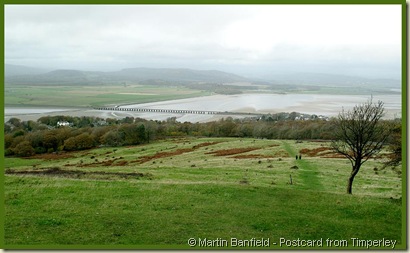 View towards the Kent estuary from near the summit of Arnside Knott