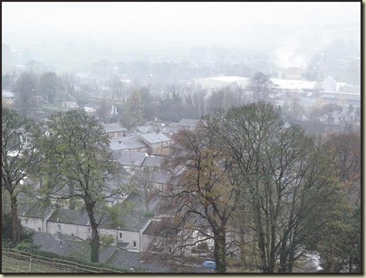 The town of Settle was shrouded in mist