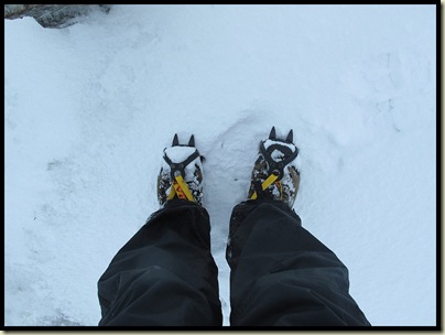 First crampons of the winter