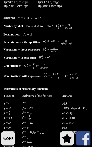 Math Formulas Help