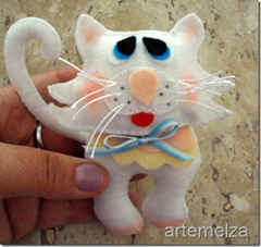 artemelza - gato de feltro