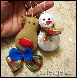 artemelza - rena e boneco de neve
