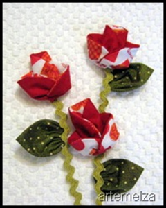 artemelza - flor de fuxico origami