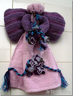 artemelza - anjo feito com toalha