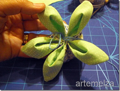 artemelza - flor com tecido duplo