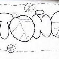 COLOREAR LETRAS DE OTOÑO