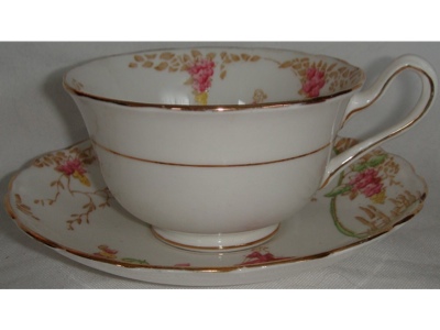 Standard China 6734 Lady in Garden Cup and Saucer  