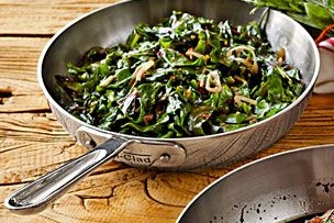 Swiss Chard with Garlic and Shallots