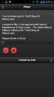 Awooga Music Player. Screenshots 0